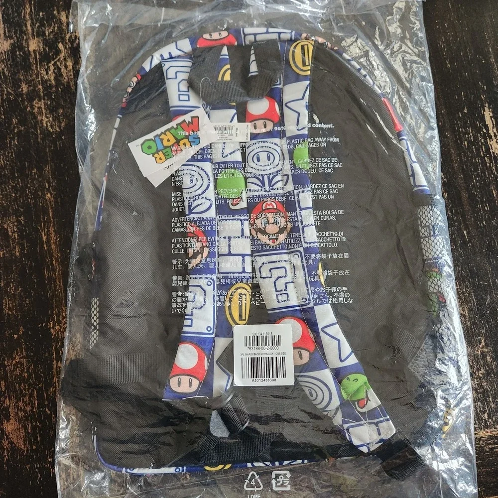 Super Mario Bros.‎ Canvas Backpack for Kids Boys and Girls NWT